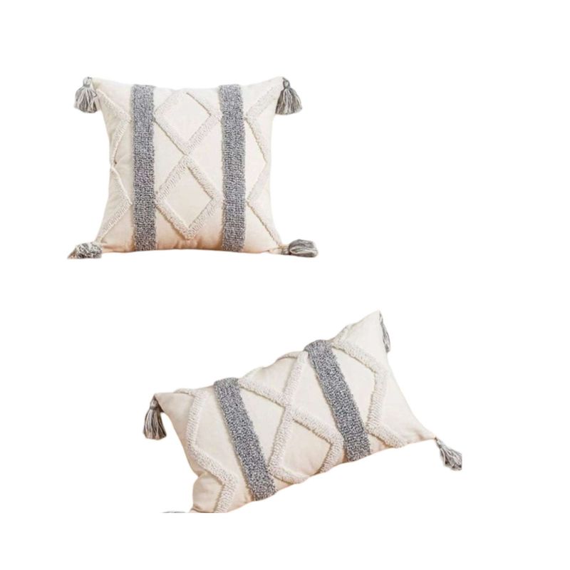 GENERICO - SET DE 2 FUNDAS DE COJIN 45x45 Y 30x50 L-02