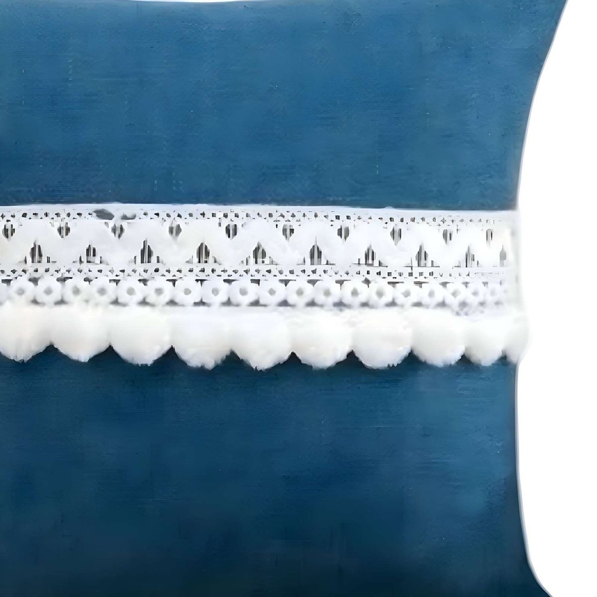 GENERICO - JUEGO DE 2 FUNDAS DE COJIN CON POMPON 45x45 f-03