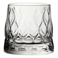 PASABAHCE - Set de 4 Vasos Vidrio Bajo 320cc Leafy
