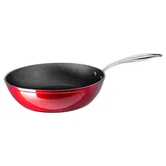 ROICHEN - Sartén Honda 28 cm, Aluminio, Antiadherente Ibili Origen España