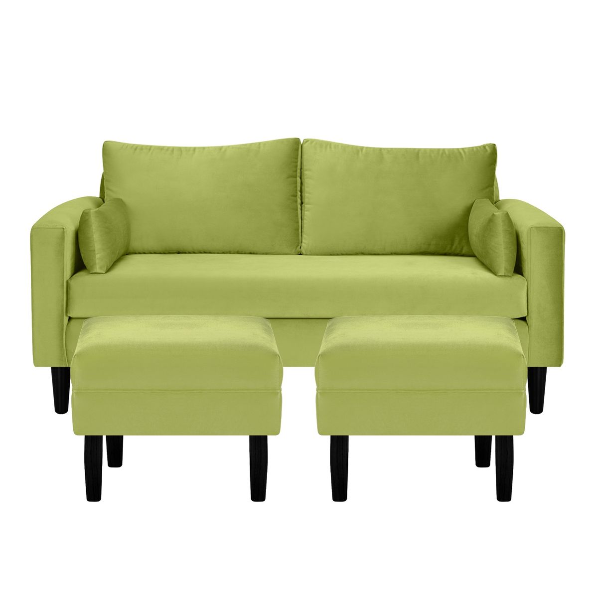 BODEVIR - Sofa Sky 3C+2 Pouf Felpa 00 Pistacho