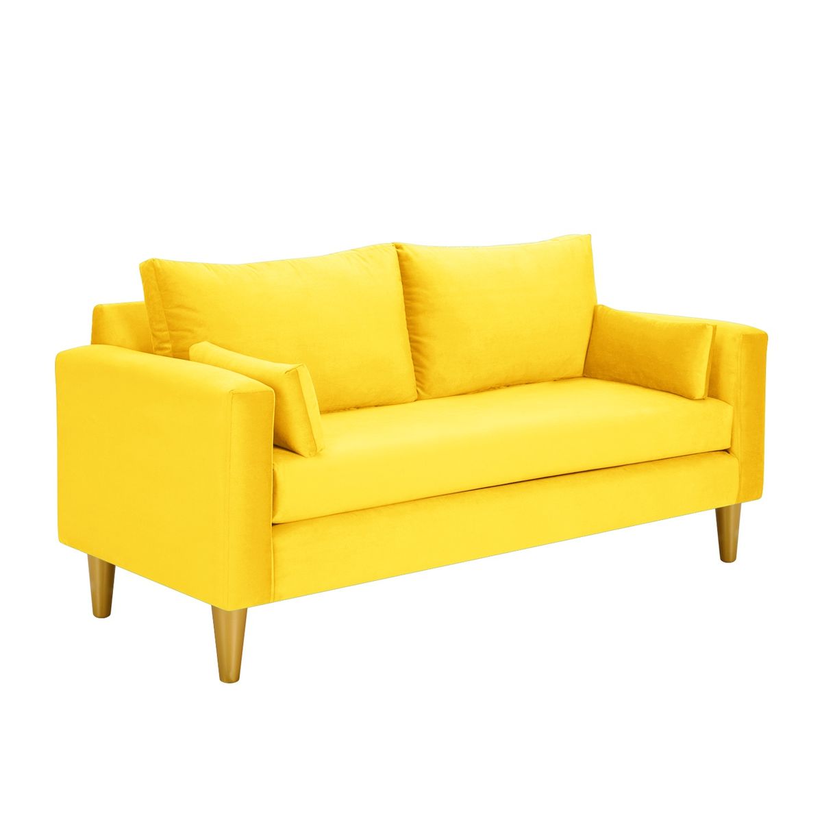 BODEVIR - Sofa Sky 3C+2 Pouf Felpa 01 Amarillo