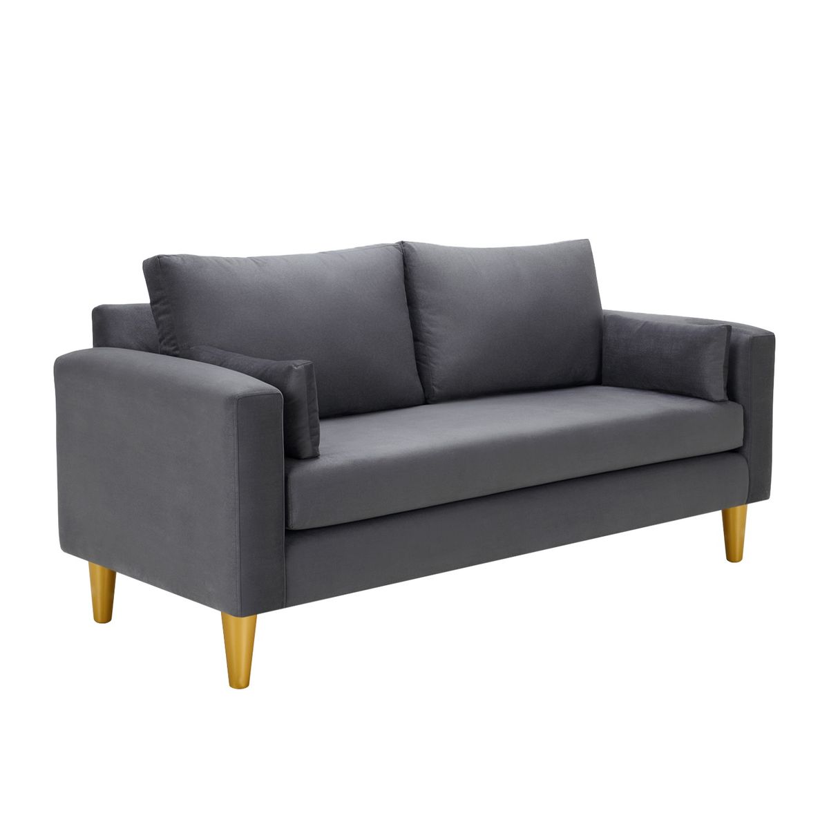 BODEVIR - Sofa Sky 3C+2 Pouf Felpa 01 Gris.