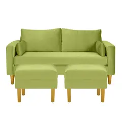 BODEVIR - Sofa Sky 3C+2 Pouf Felpa 01 Pistacho