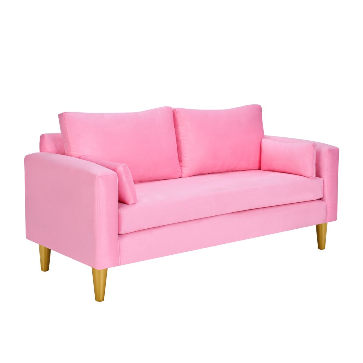 BODEVIR - Sofa Sky 3C+2 Pouf Felpa 01 Rosado