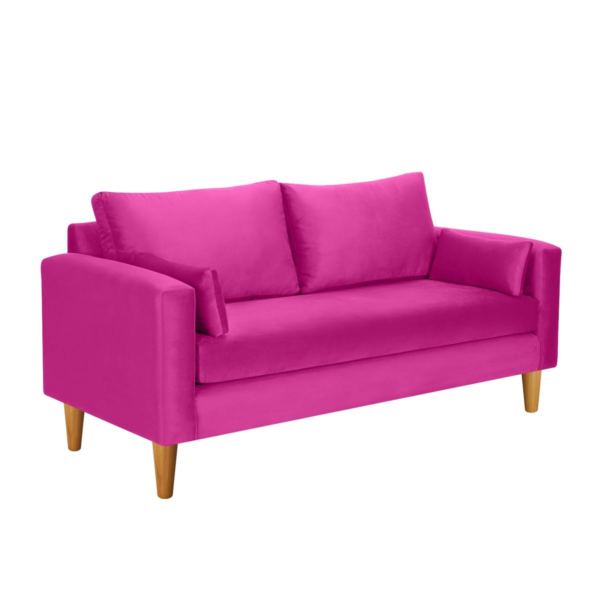 BODEVIR - Sofa Sky 3C+2 Pouf Felpa 04 Fucsia