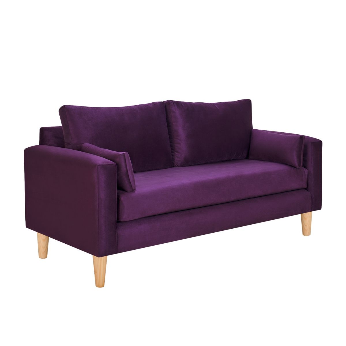 BODEVIR - Sofa Sky 3C+2 Pouf Felpa 05 Morado