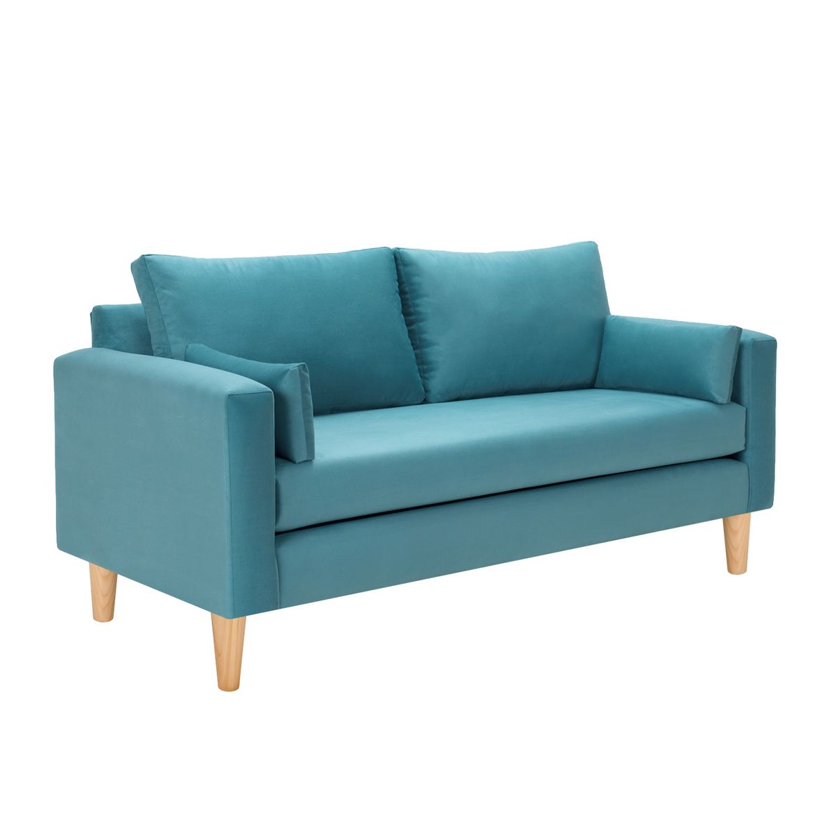 BODEVIR - Sofa Sky 3C+2 Pouf Felpa 05 Turquesa