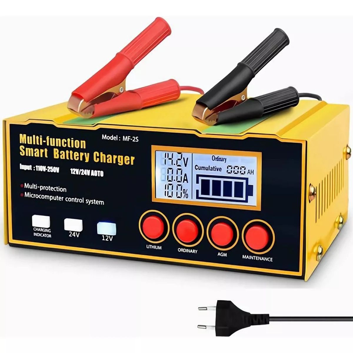 MUNDO MAGIA - Cargador Batería Auto Carga Rápida Para Todas Baterías 220w