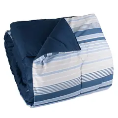 ANDES - PLUMON MICROFIBRA LINEA AZUL 1.5 PLAZA