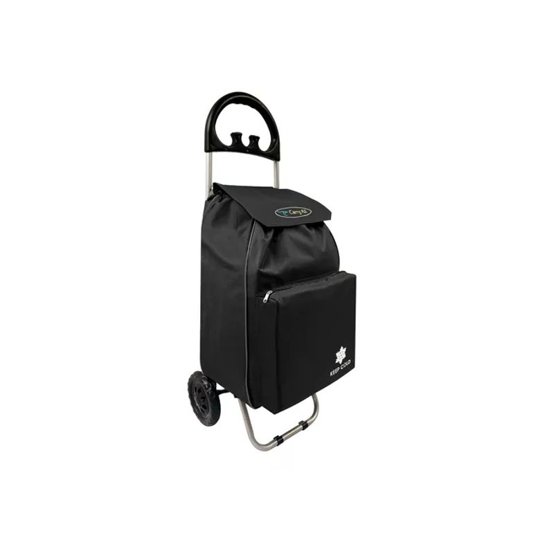 GENERICO - Carrito de compras plegable 47 L color negro