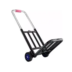 GENERICO - Carro plegable de carga 100 kg + pulpo color negro