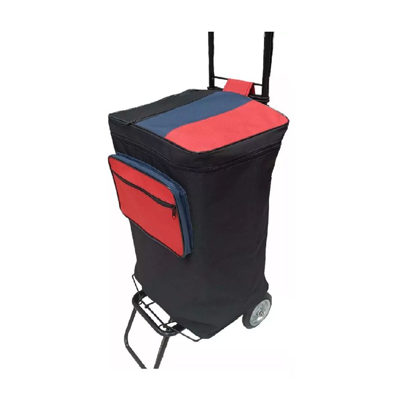 GENERICO - Carrito de compras plegable 60 kg color negro
