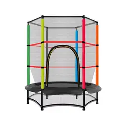 ACTUAL - Cama Elástica Trampolín Con Malla Seguridad 1.40 x 1.60 Mtrs Colores