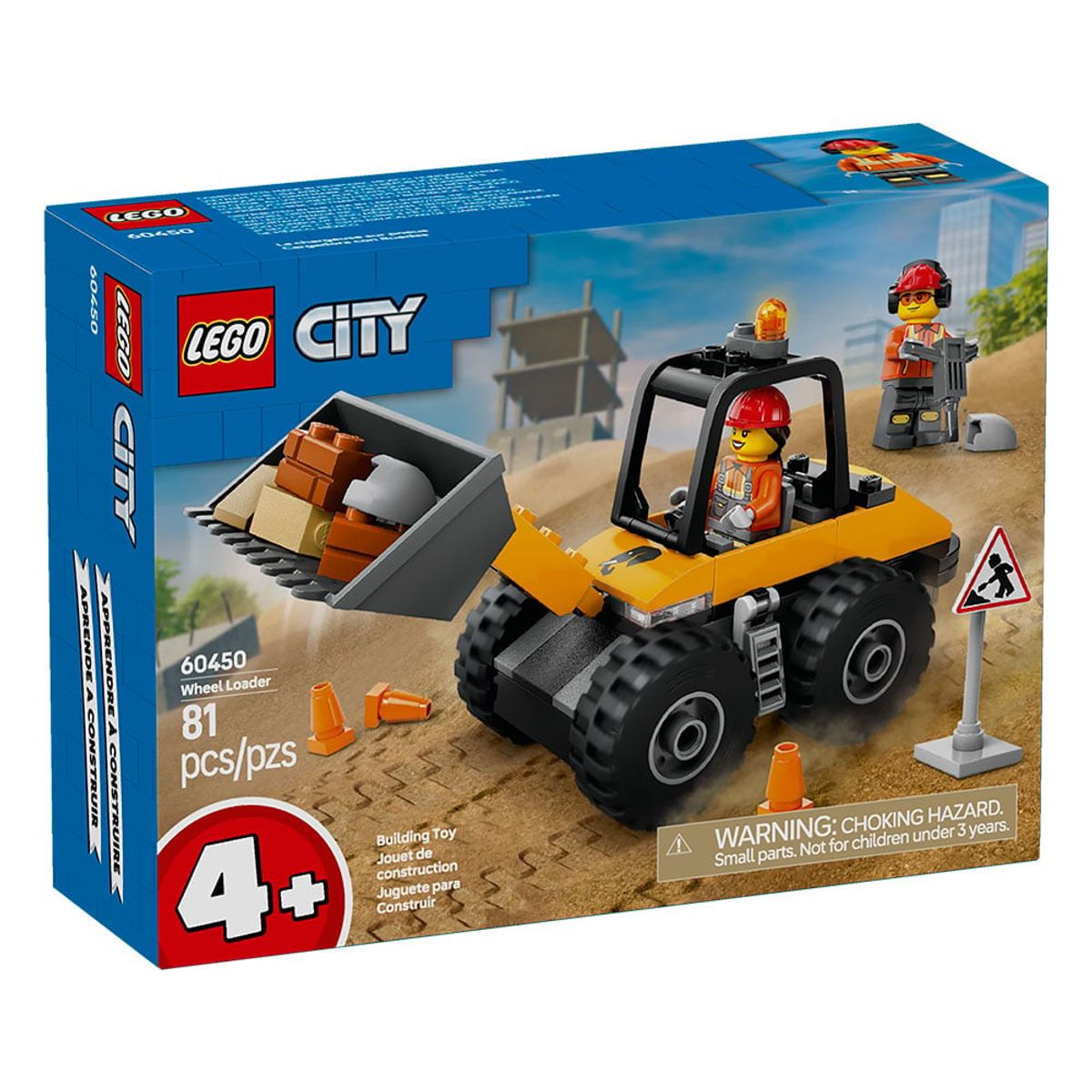 LEGO - LEGO Cargadora con Ruedas Amarilla (60450)