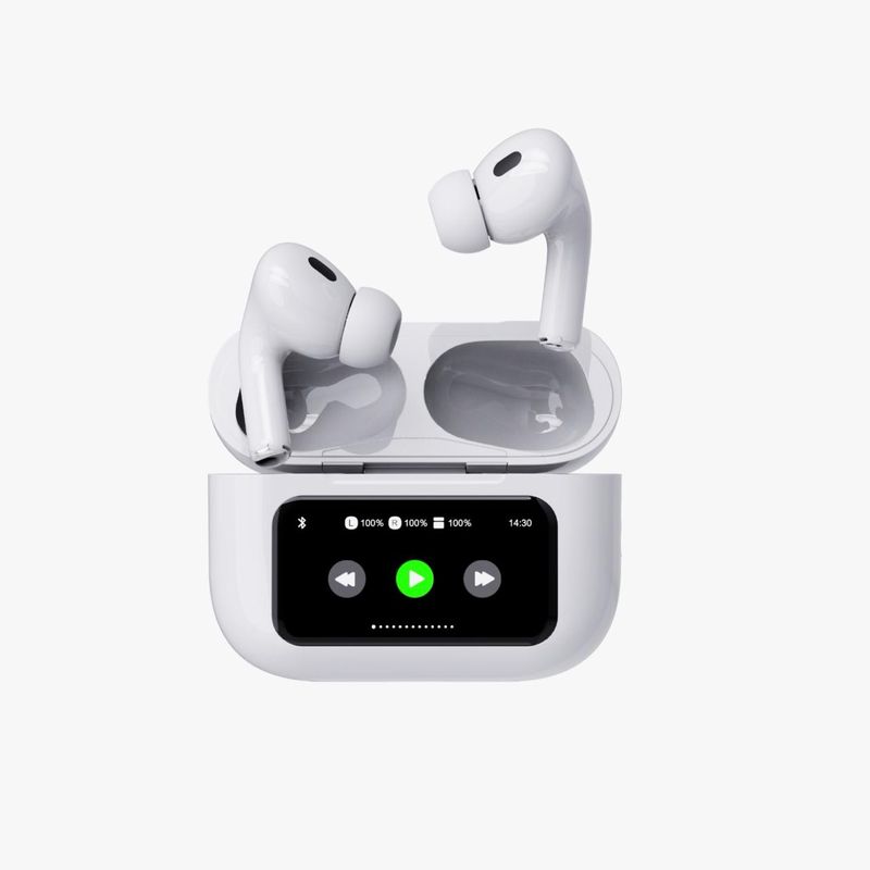 FIDDLER - Audífono Bluetooth TWS con Pantalla Touch