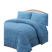 CUBRECAMA GRUESO PARA INVIERNO 2 PLAZA CELESTE