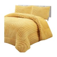 CUBRECAMA GRUESO PARA INVIERNO KING - SUPER KING AMARILLO