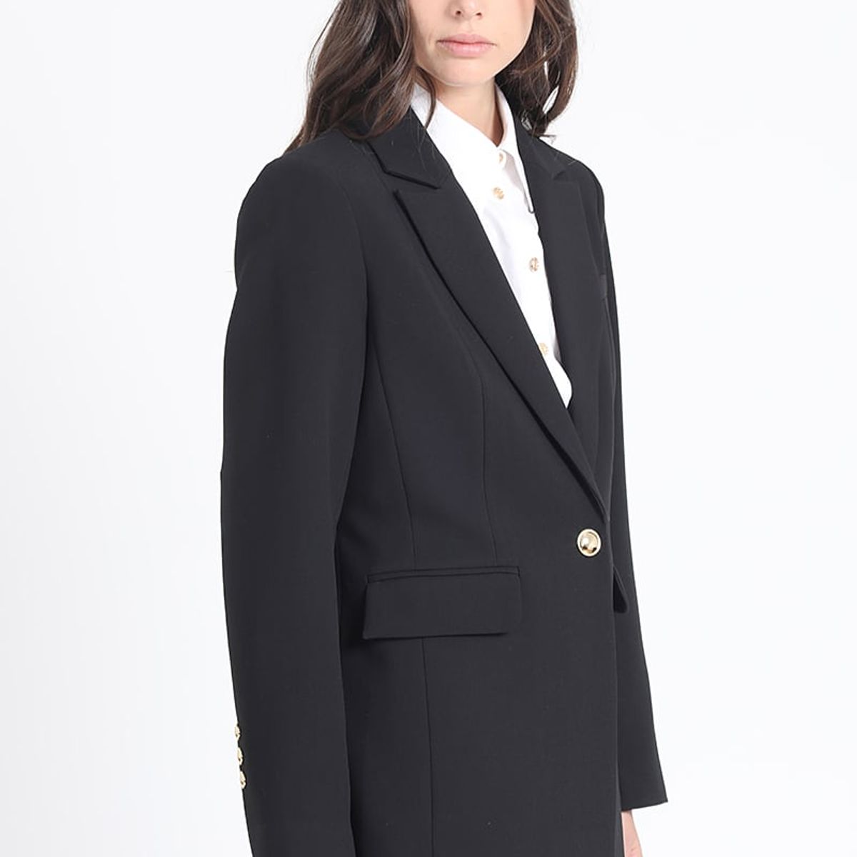 LIOLA - Blazer Entallado Clasico, Negro Liola