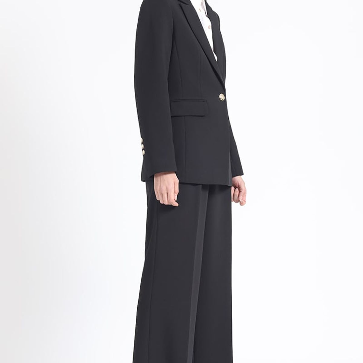 LIOLA - Blazer Entallado Clasico, Negro Liola