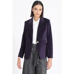 LIOLA - Blazer Entallado Terciopelo, Arandano