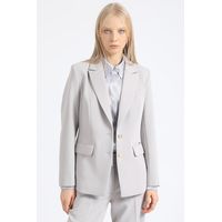 Blazer Basico Entallado, Gris