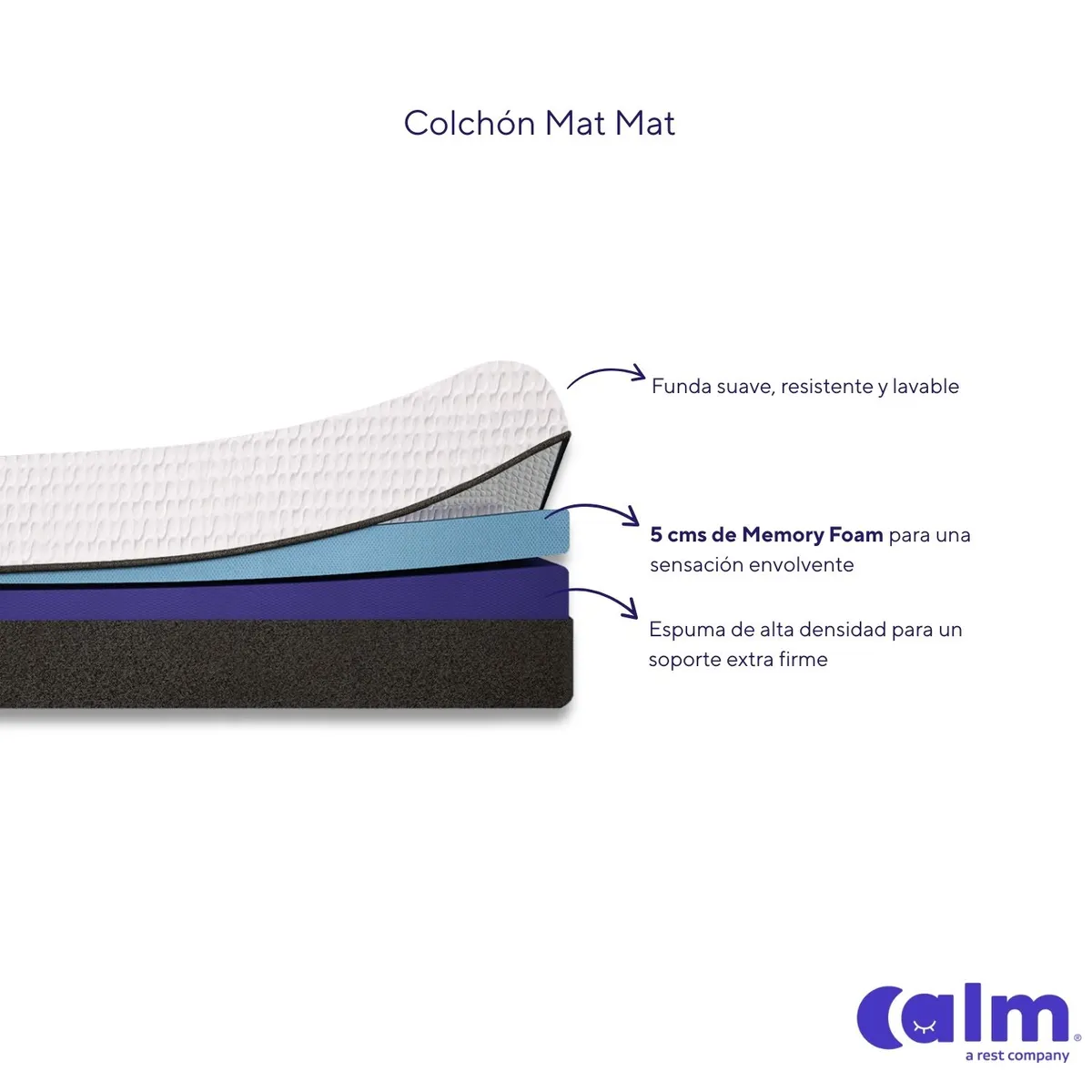 CALM - Colchón Calm Mat Mat 2 Plazas
