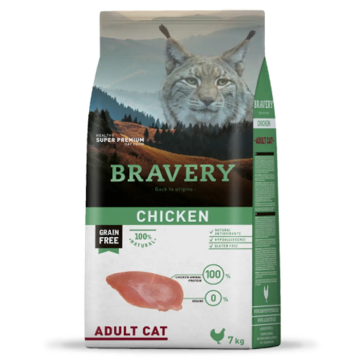 BRAVERY - Bravery Gato Adulto Pollo 2 kg