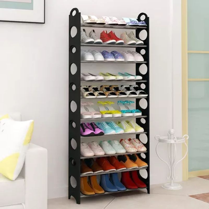 GENERICO - Zapatero armable estante 10 niveles negro