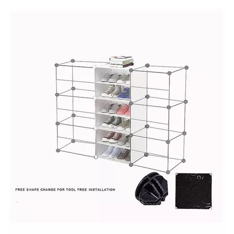 GENERICO - Zapatero organizador armable combinación libre 6n blanco