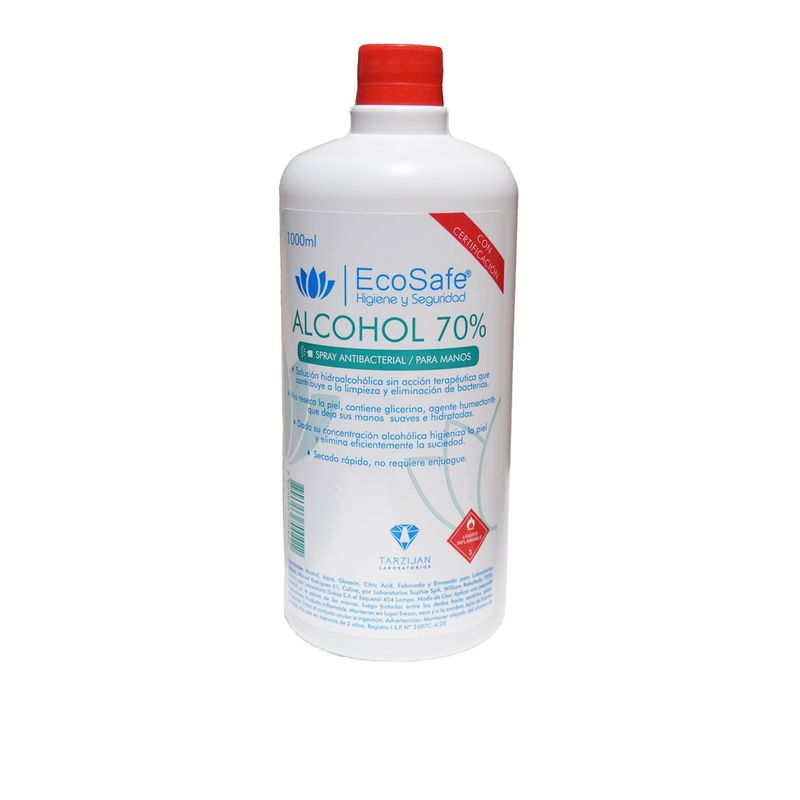 GENERICO - Acohol 70% ecosafe 1 Lt