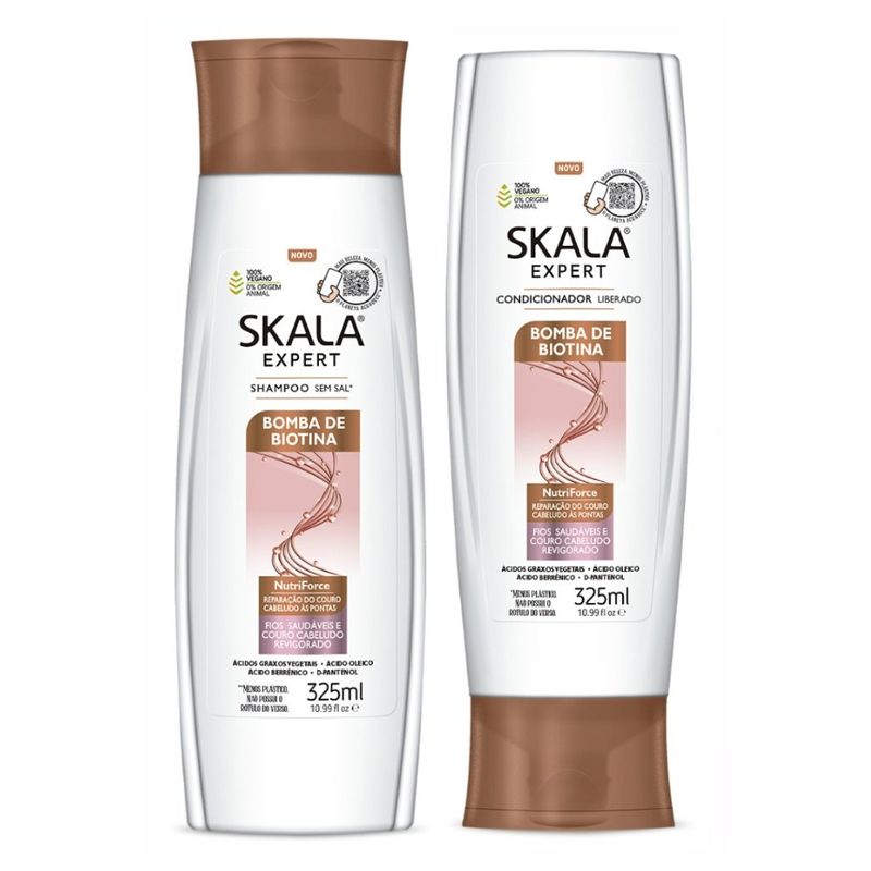SKALA - KIT SHAMPOO Y ACOND BOMBA DE BIOTINAS SKALA EXPERT 650ML