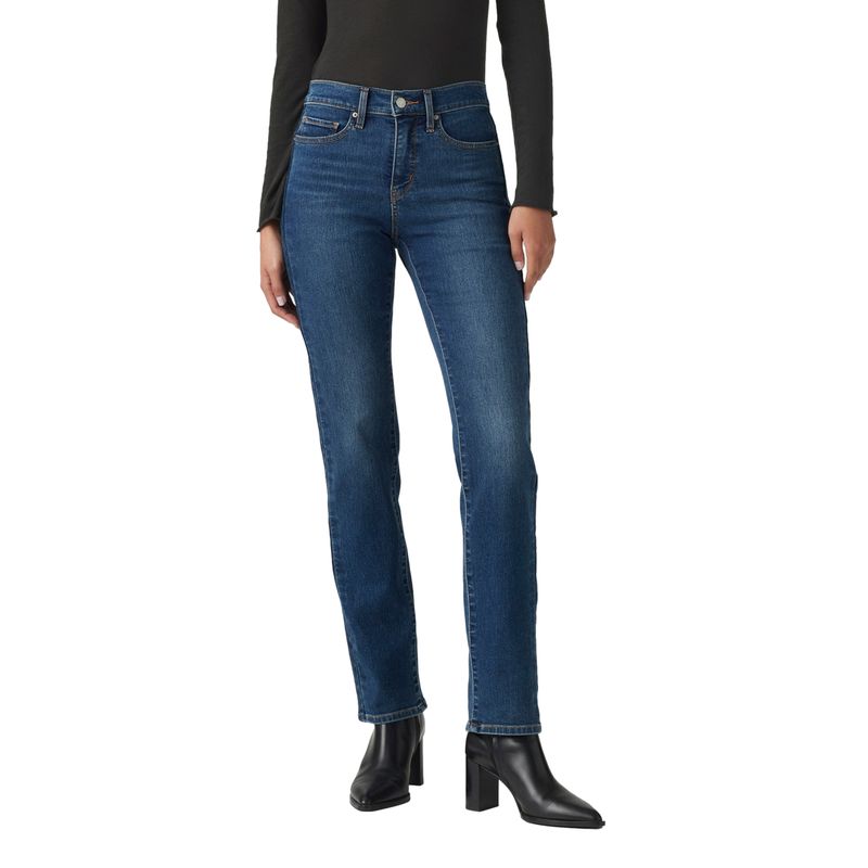 LEVIS - Jeans Mujer 314 Straight Pieced Azul Levis