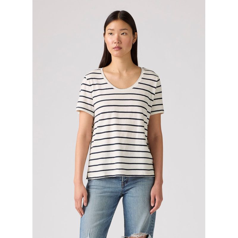 LEVIS - Polera Mujer Bridget Ss Tee Beige Levis