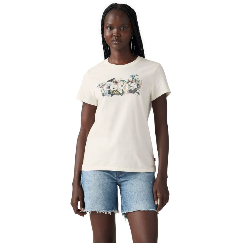 LEVIS - Polera Mujer The Perfect Tee Beige Levis