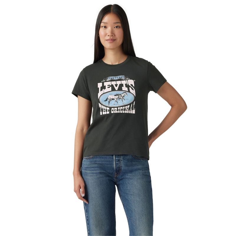 LEVIS - Polera Mujer The Perfect Tee Negro Levis