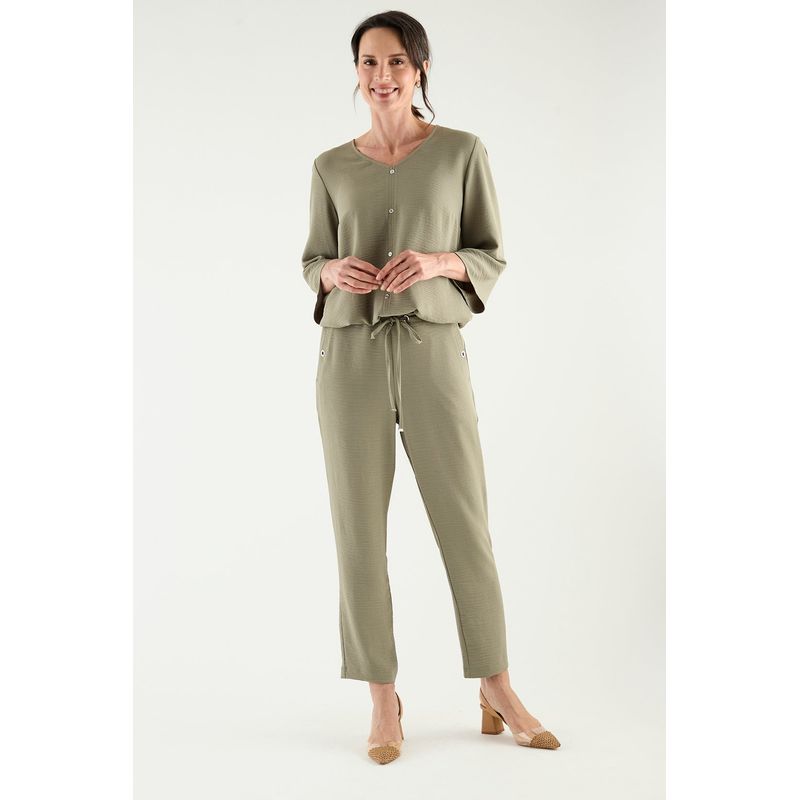 MA GRIFFE - Pantalon Avellana Mujer Magriffe