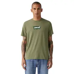 LEVIS - Polera Hombre Graphic Crewneck Tee Verde