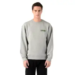 LEVIS - Polerón Hombre Relaxd Graphic Crew Gris