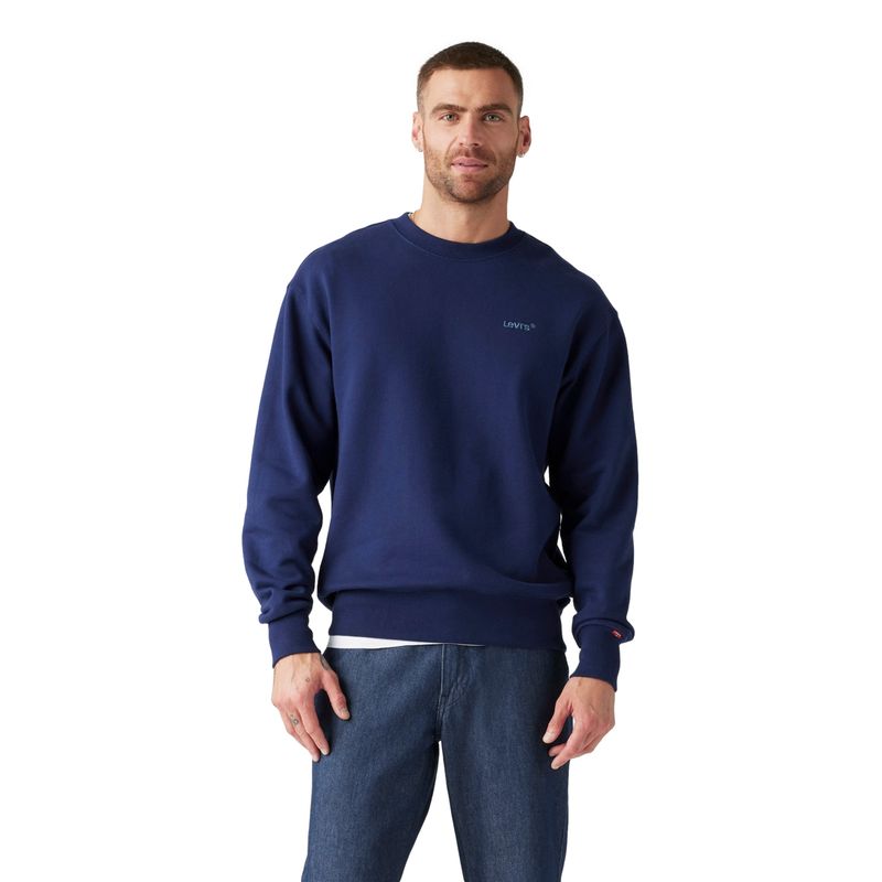 LEVIS - Polerón Hombre Authentic Crew Azul Levis