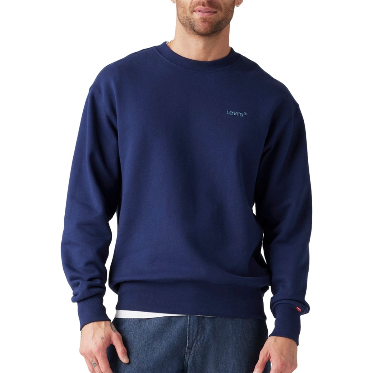 LEVIS - Polerón Hombre Authentic Crew Azul Levis