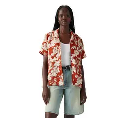 LEVIS - Camisa Mujer Sonny Camp Shirt Naranjo