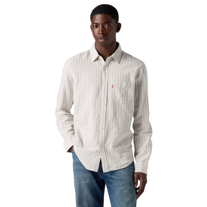 LEVIS - Camisa Hombre Classic Standard Gris Levis