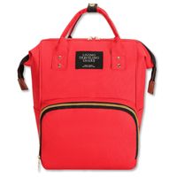 Mochila Maternal Bolso Pañalera Nylon Bebé Térmica E Impermeable Red