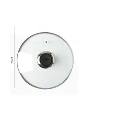 GENERICO - Tapa Para Olla De Vidrio 22 Cm