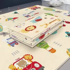 GENERICO - Alfombra Antigolpes Para Niños Bebes Plegable 200180cm