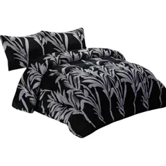 GENERICO - Cobertor De Invierno Plush Con Chiporro 2 Plaza + 2 Fundas Almohadas