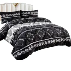 GENERICO - Cobertor De Invierno Plush Con Chiporro 2 Plaza + 2 Fundas Almohadas