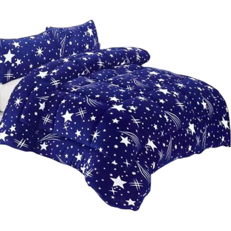 GENERICO - Cobertor De Invierno Plush Con Chiporro 2 Plaza + 2 Fundas Almohadas