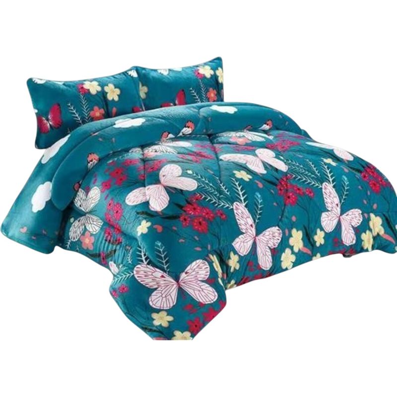 GENERICO - Cobertor De Invierno Plush Con Chiporro 2 Plaza + 2 Fundas Almohadas